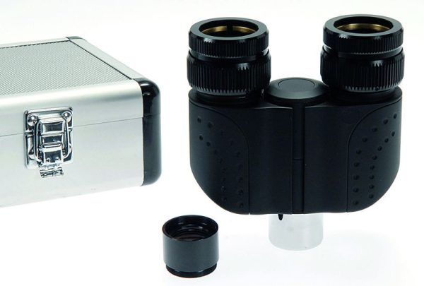 Fixation binoculaire avec double lentille de Barlow